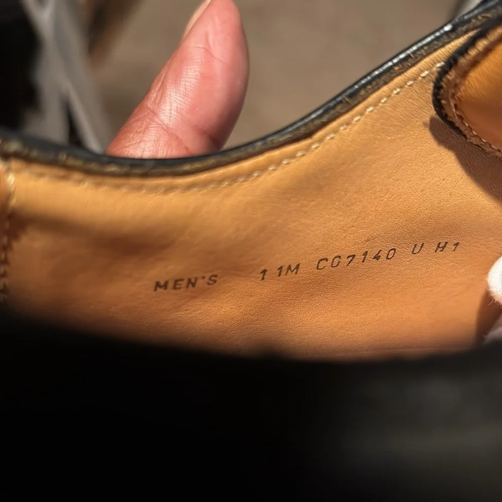 COLE HAAN Men's Black Leather Dress Shoes